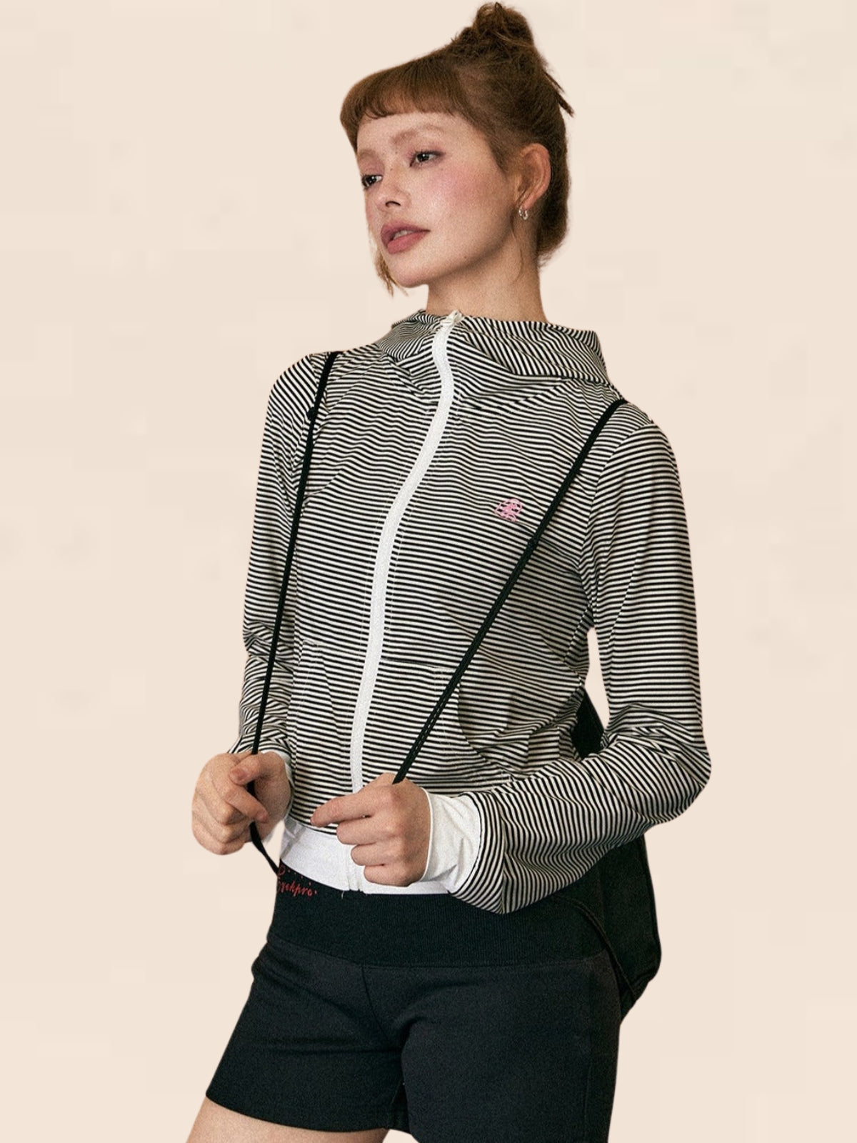 Horizontal Striped Sunscreen Jacket