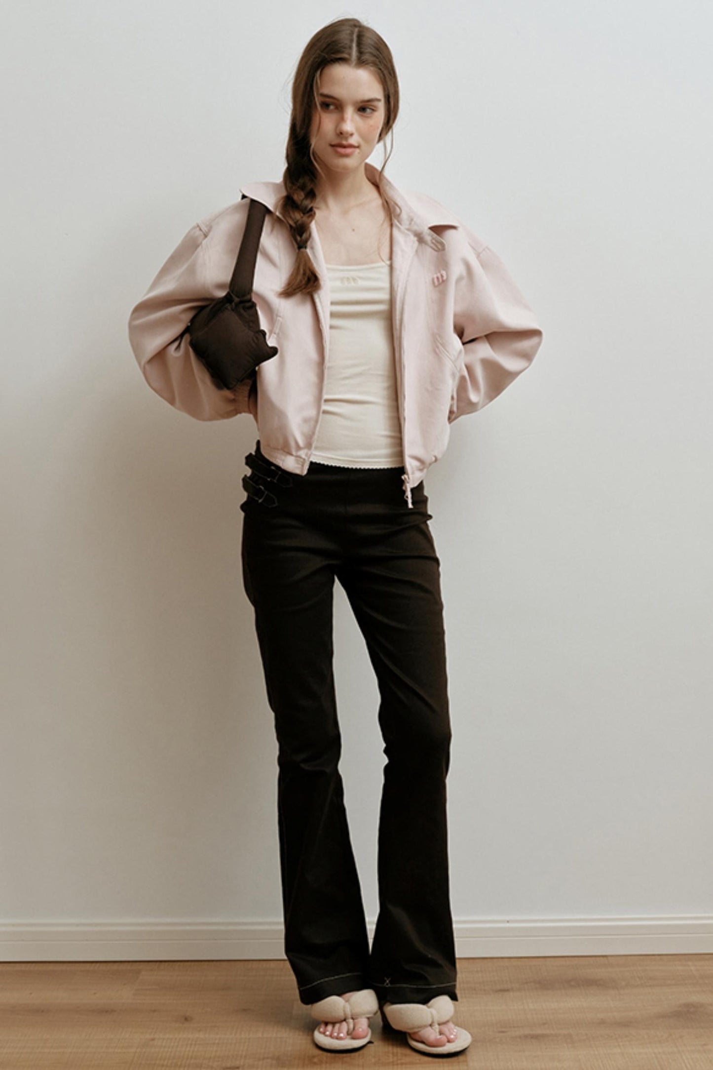 Faux Suede Embroidery Jacket