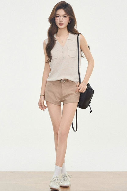 Knitted Three-Piece Summer Set-Up