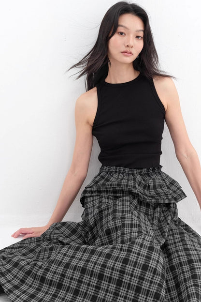 V-Lace Patchwork A-Line Dress