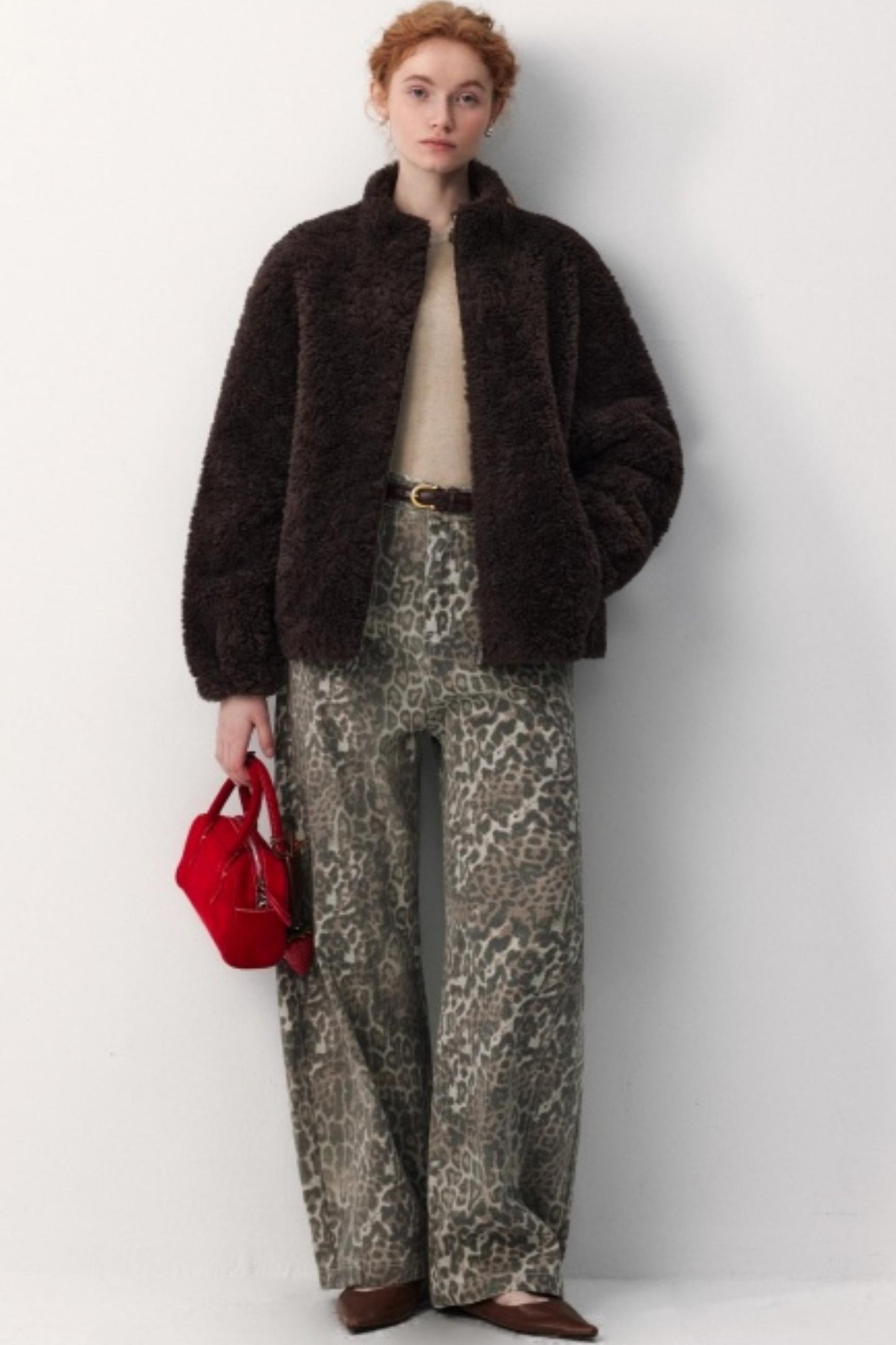 Atmospheric Fleece Shearling Coat