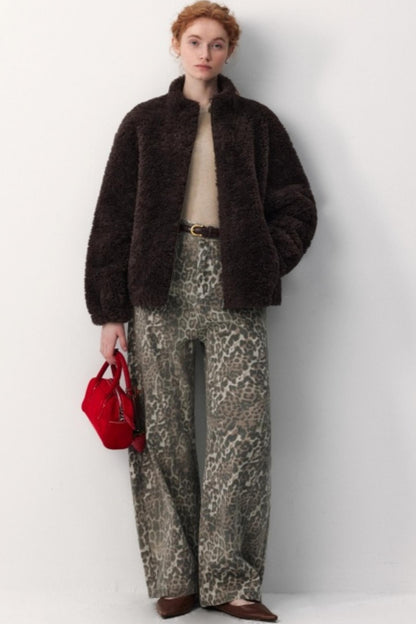 Atmospheric Fleece Shearling Coat