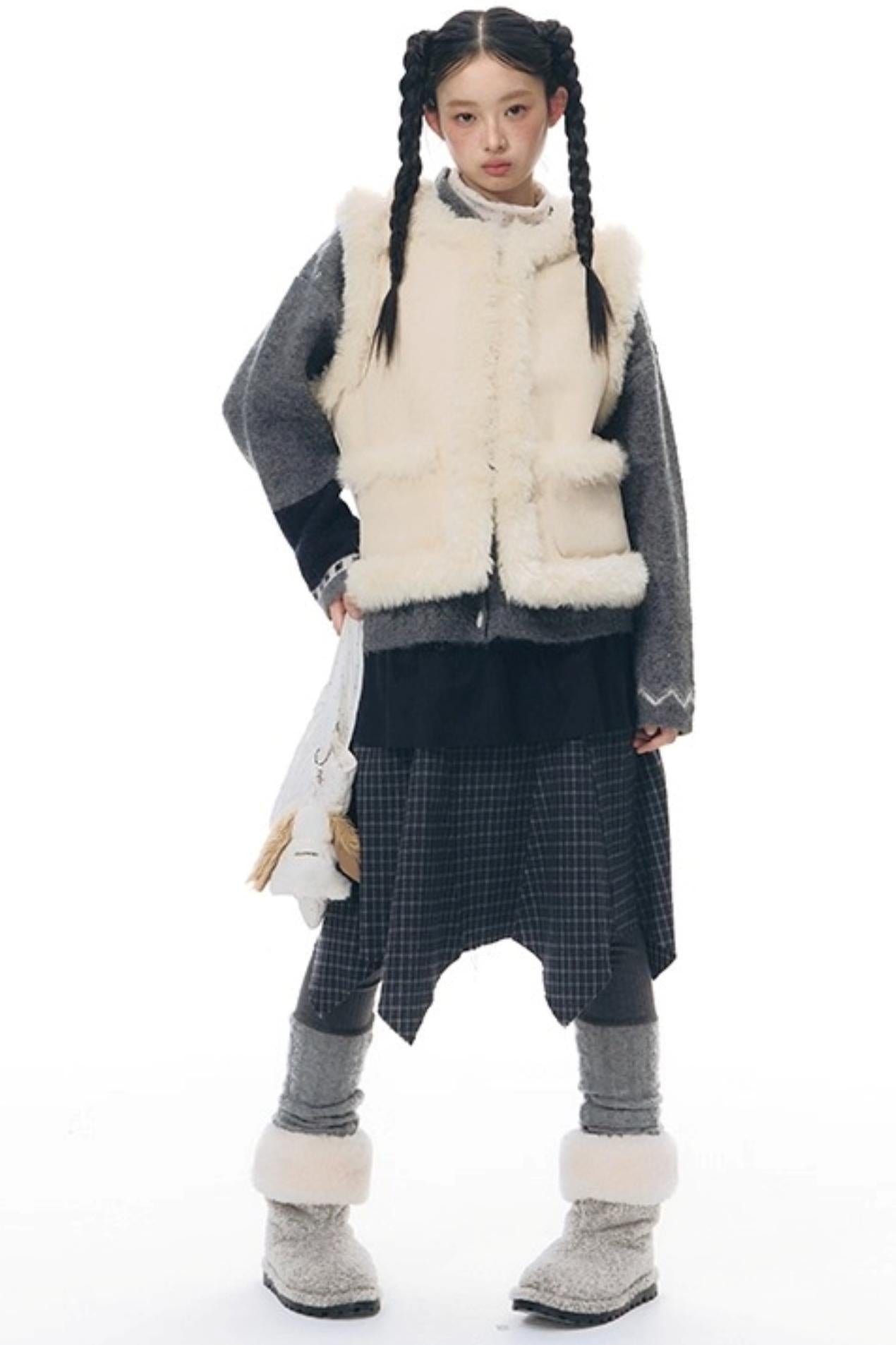 Vintage Reversible Suede Vest Jacket