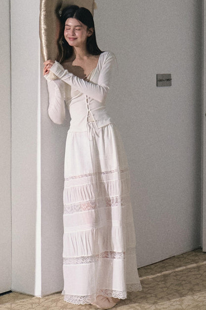 Bohemian Lace Patchwork Skirt