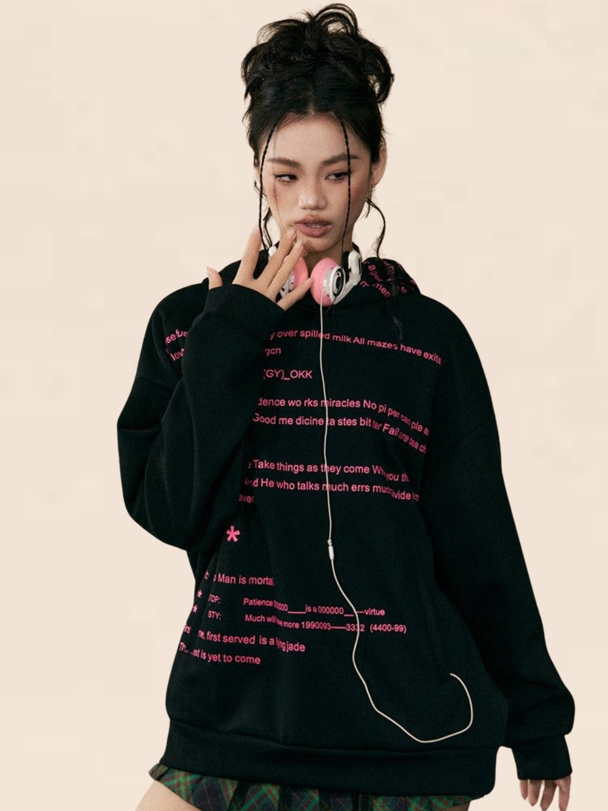 Long-sleeved Loose Casual Hoodie Coat