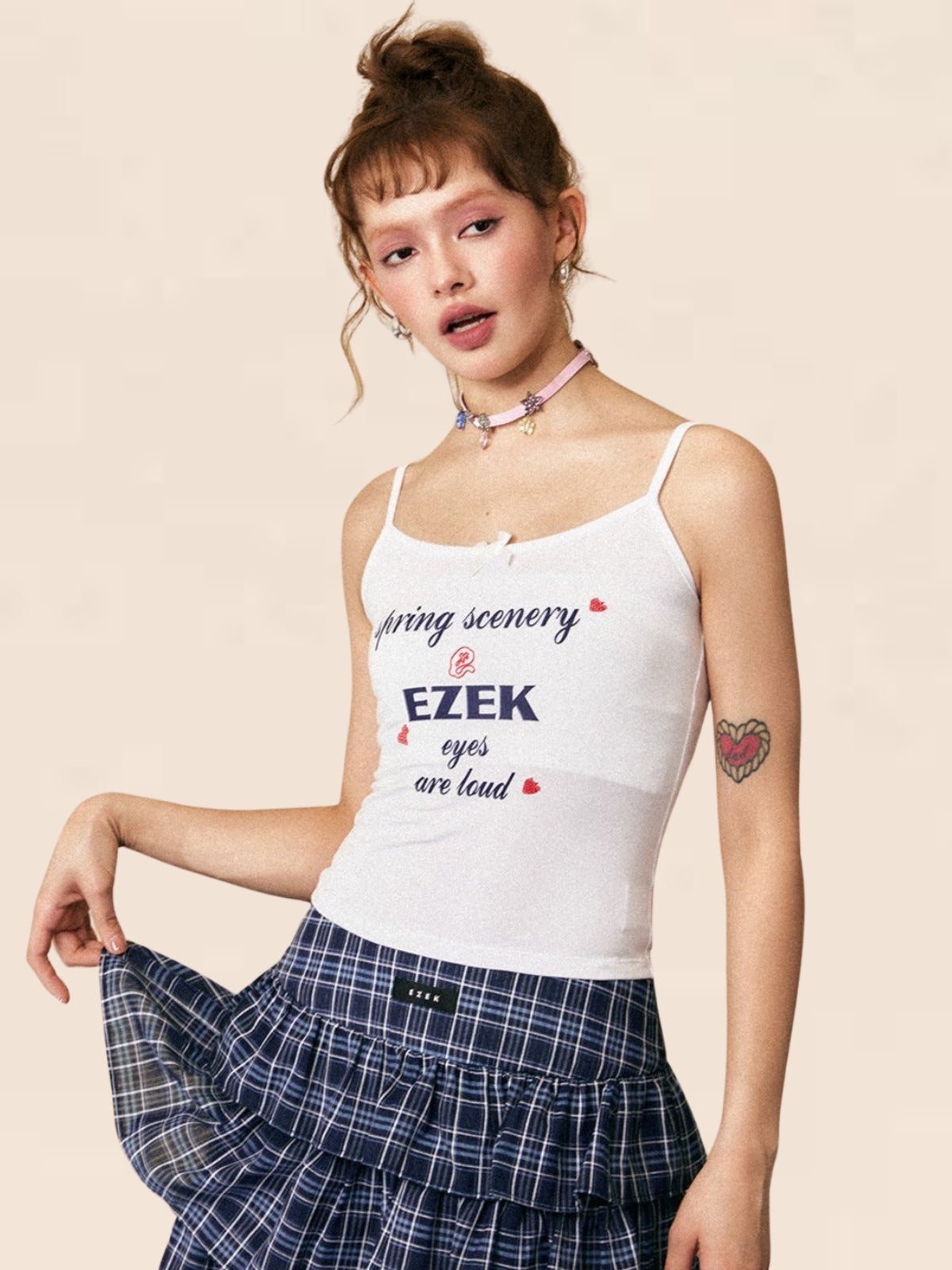 Letter Print Camisole Top