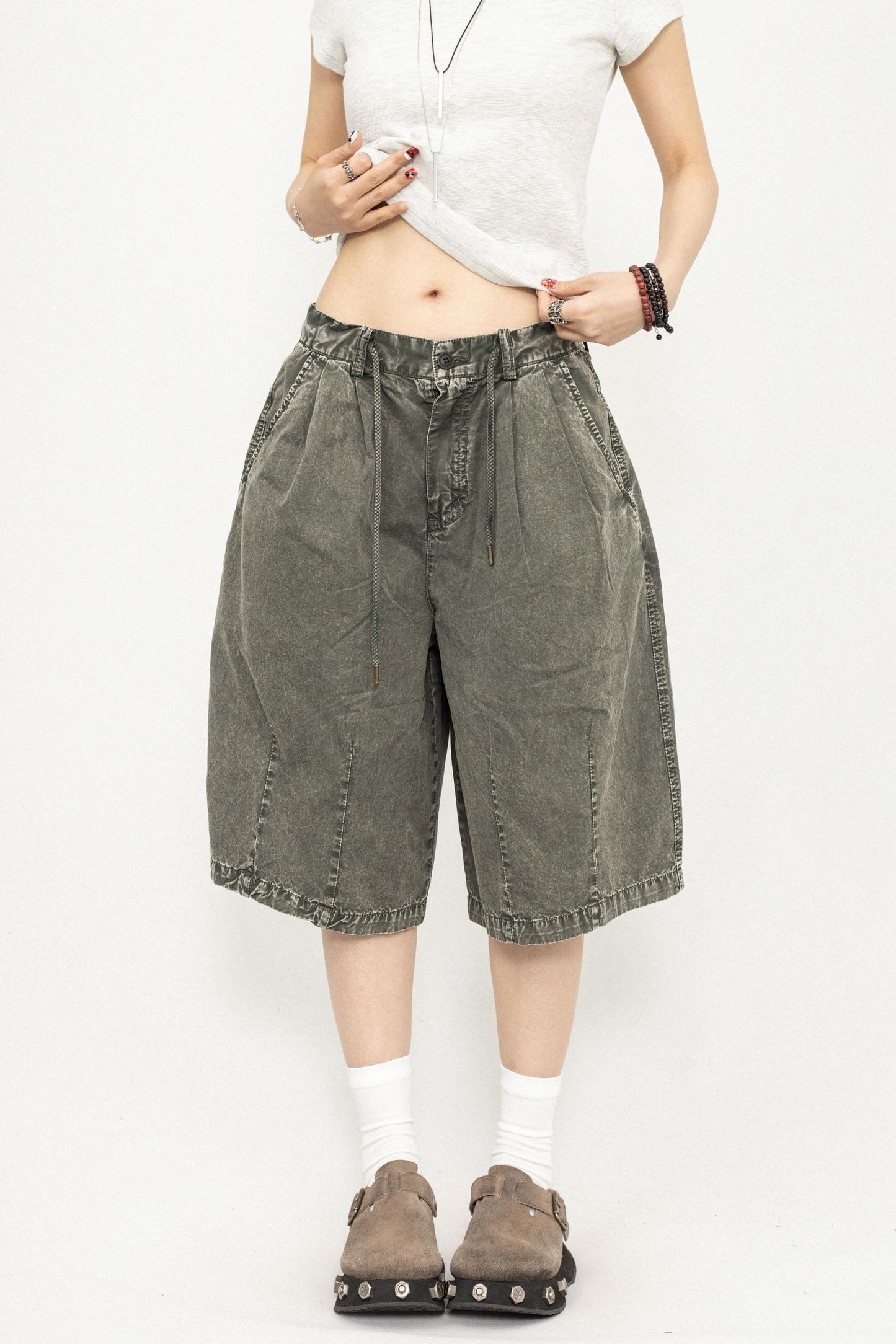 Relax Wide-Leg Shorts