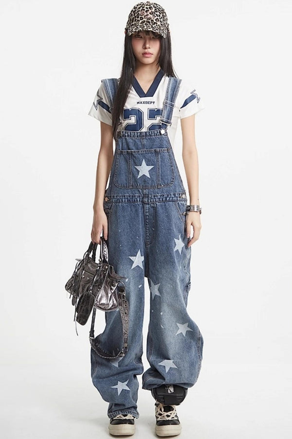 National Denim Bib Pants