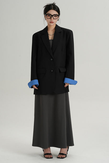 Veste de costume midi élégante 