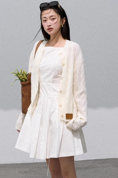 Gentle Mohair Wool Knit Cardigan