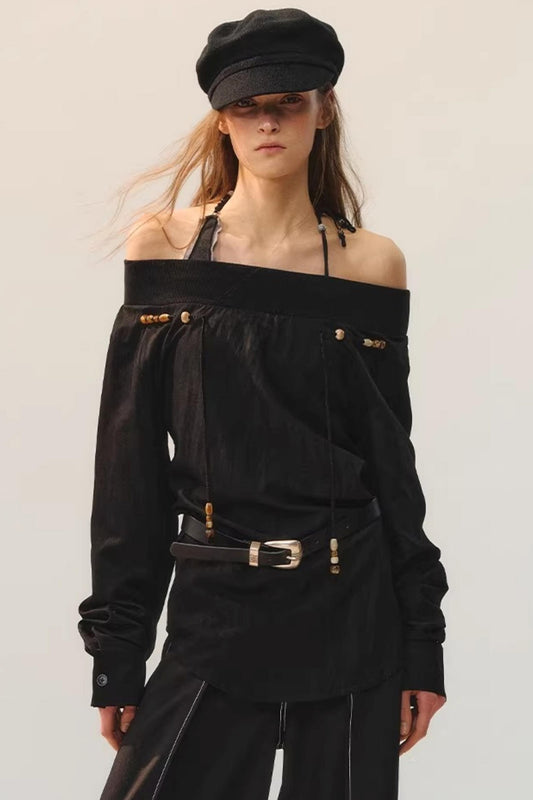 Vintage Beaded Patchwork Shirt