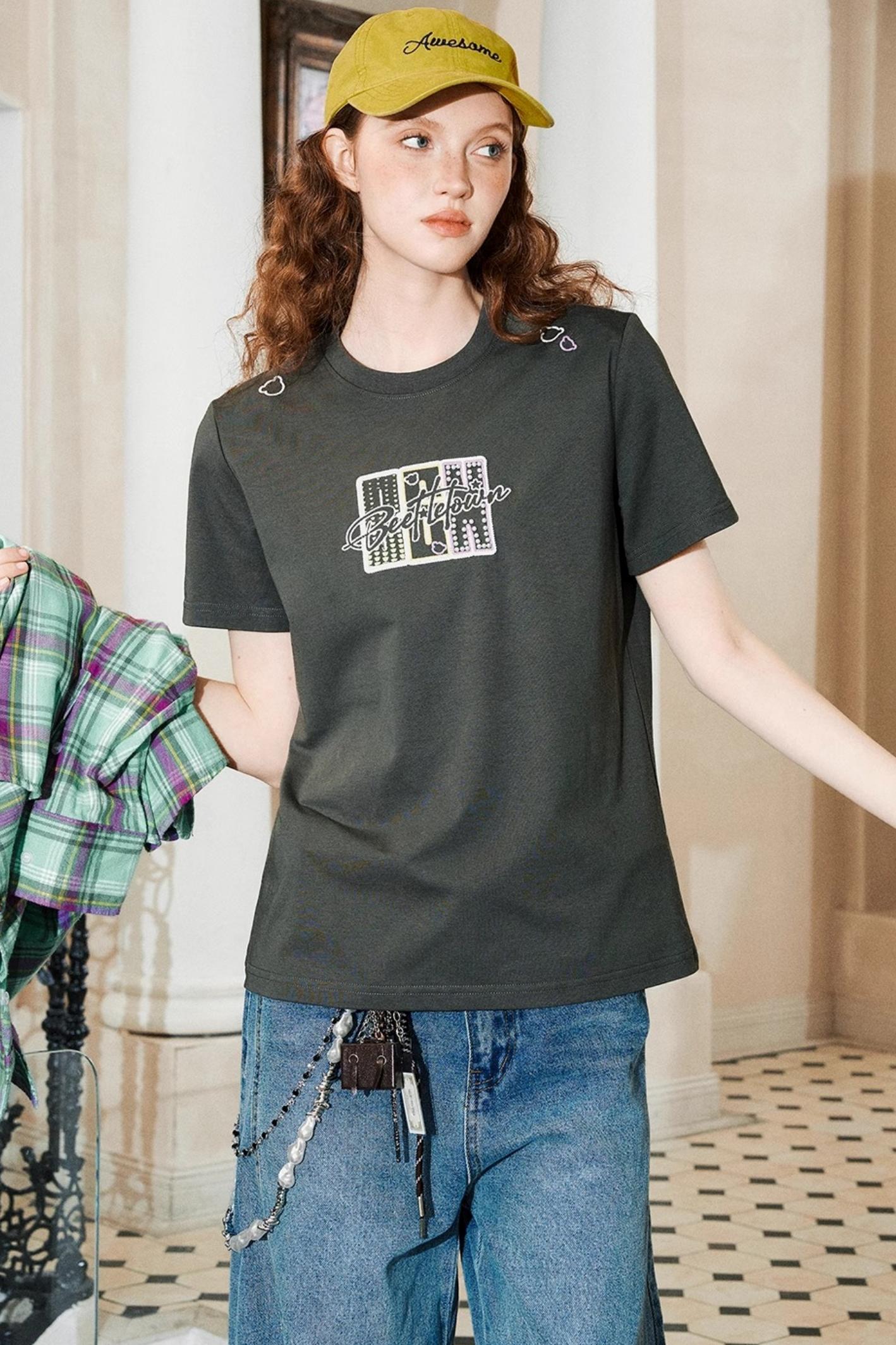 Embroidered Graphic Tee