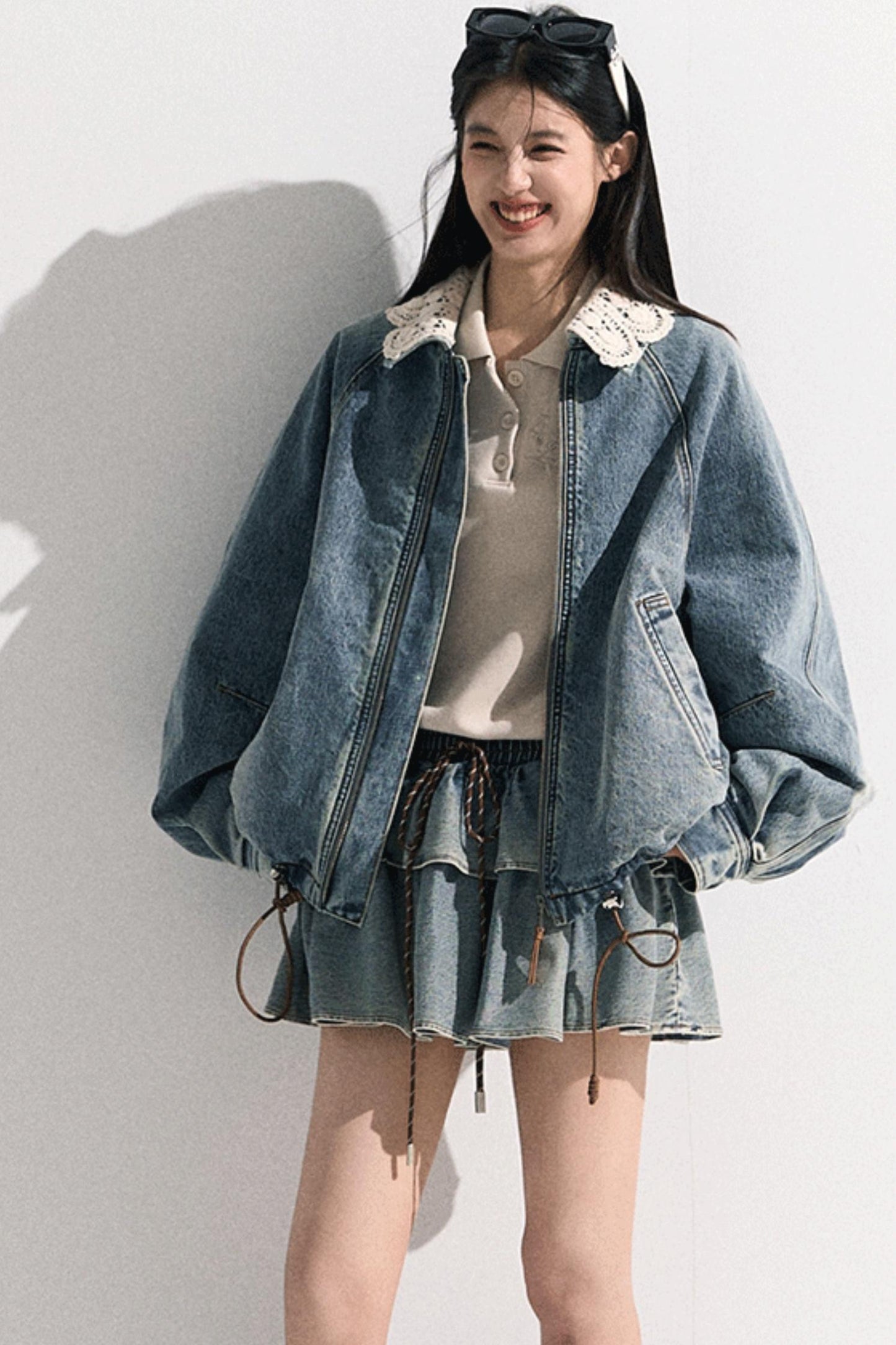 Vintage Braided Denim Jacket Set-Up