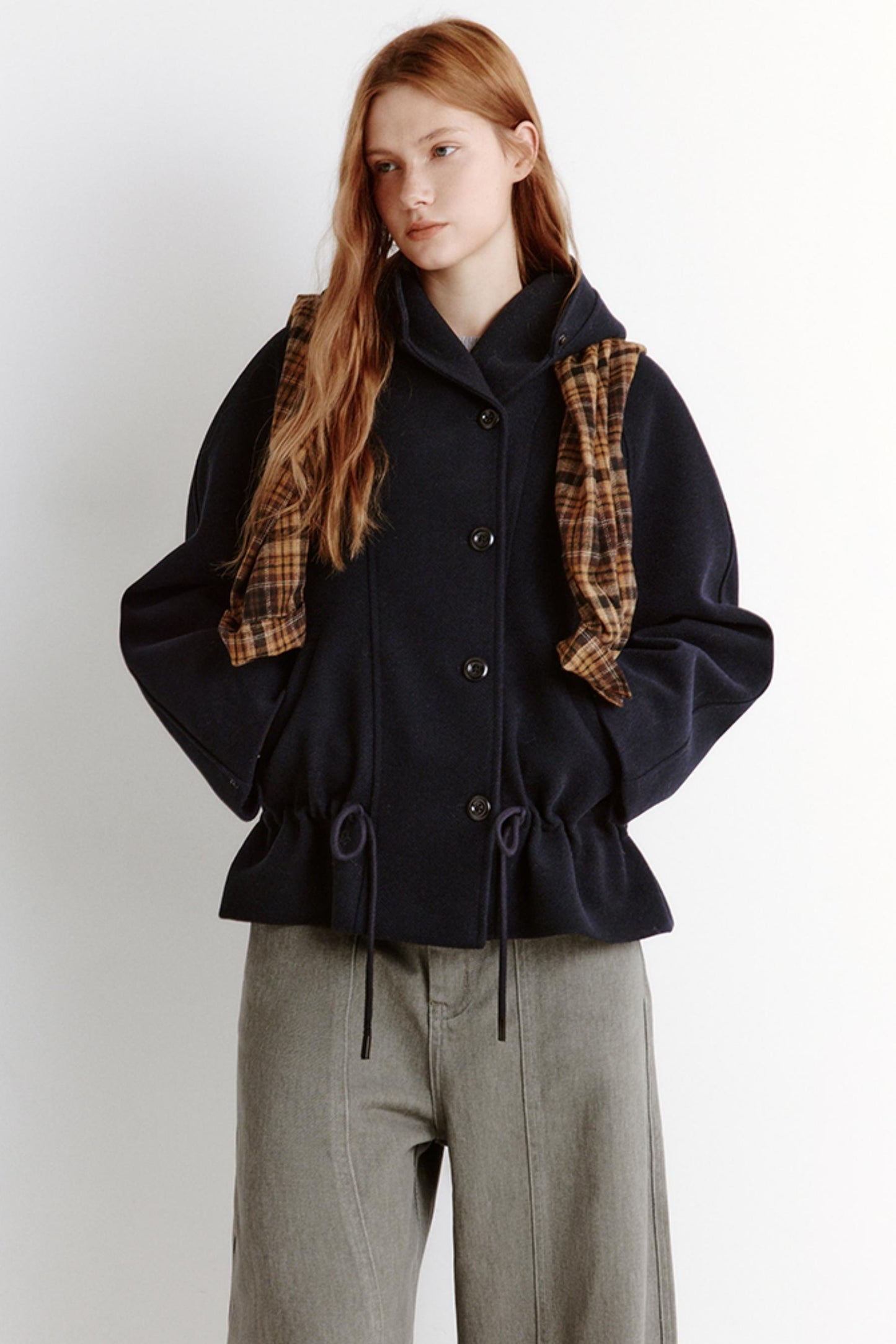 Winter Hooded Crop Coat