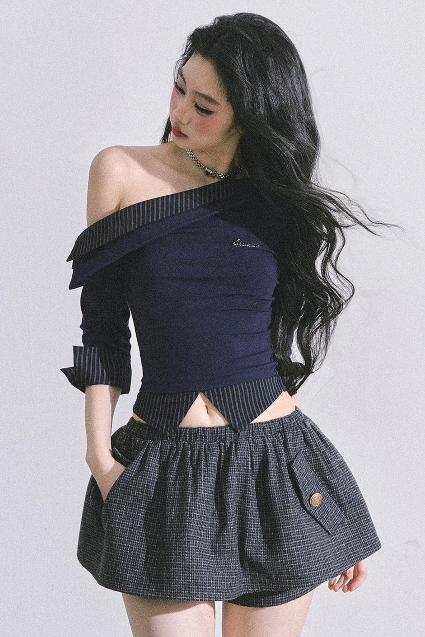 Gray Tone Striped T-Shirt