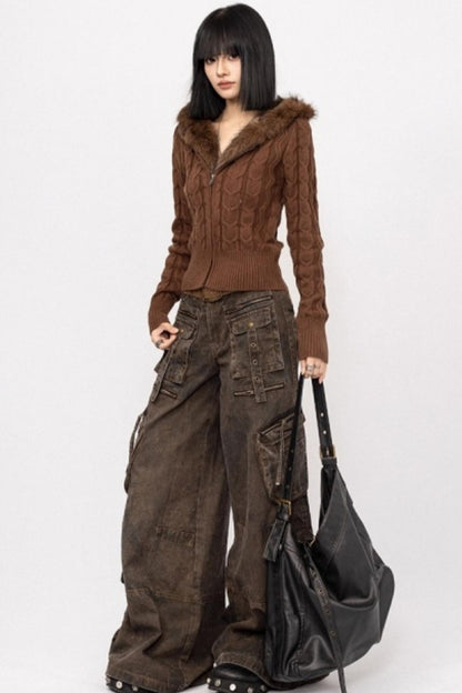 Vintage Retro Workwear Pants