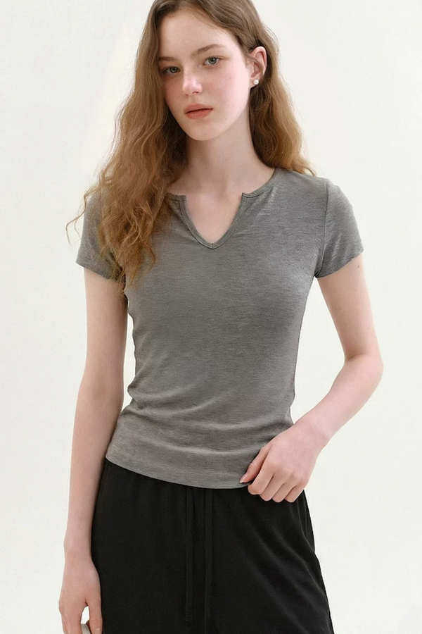 Relaxed V-Neck Summer Top