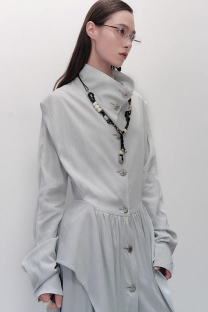 Heart Knitting Glass Necklace