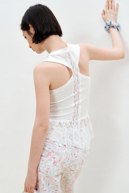 Summer Lace Asymmetrical Vest
