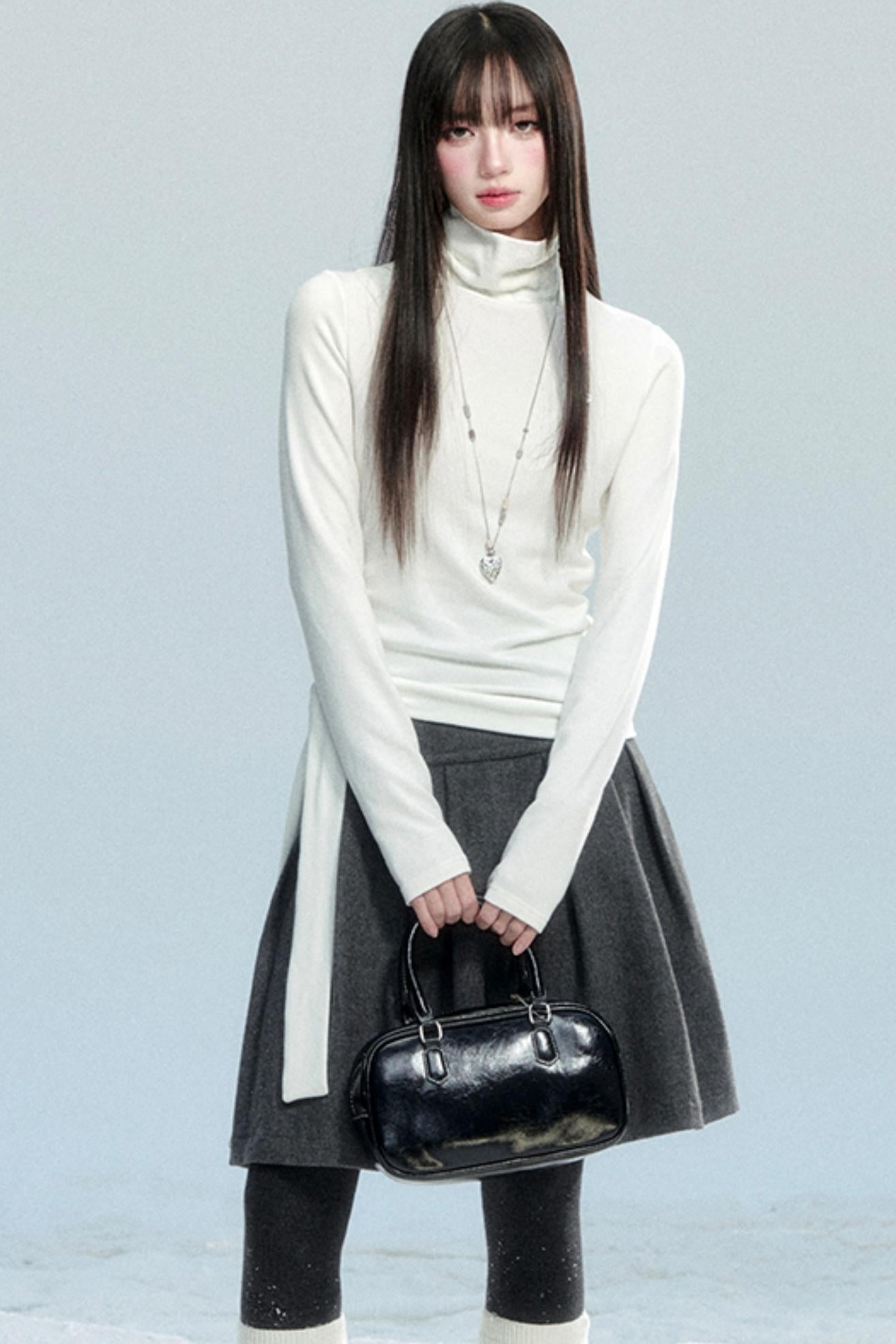 Winter Lace High Neck Top