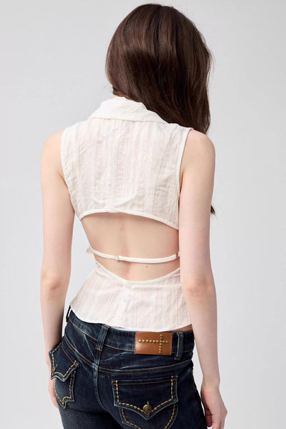 Elegant Line White Top