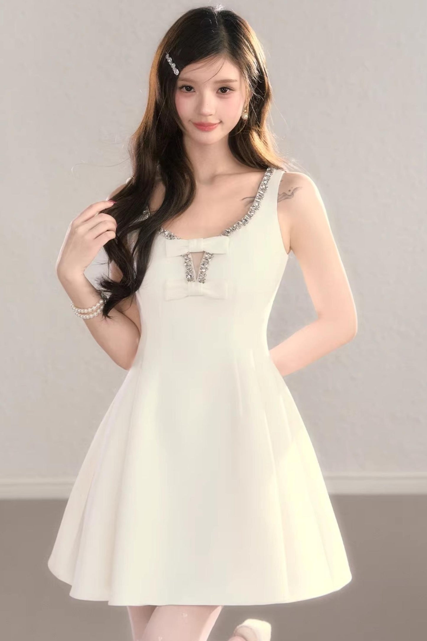 Diamond Bowknot Dress