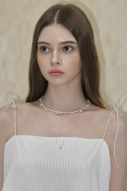 Mermaid Pearl Clavicle Necklace