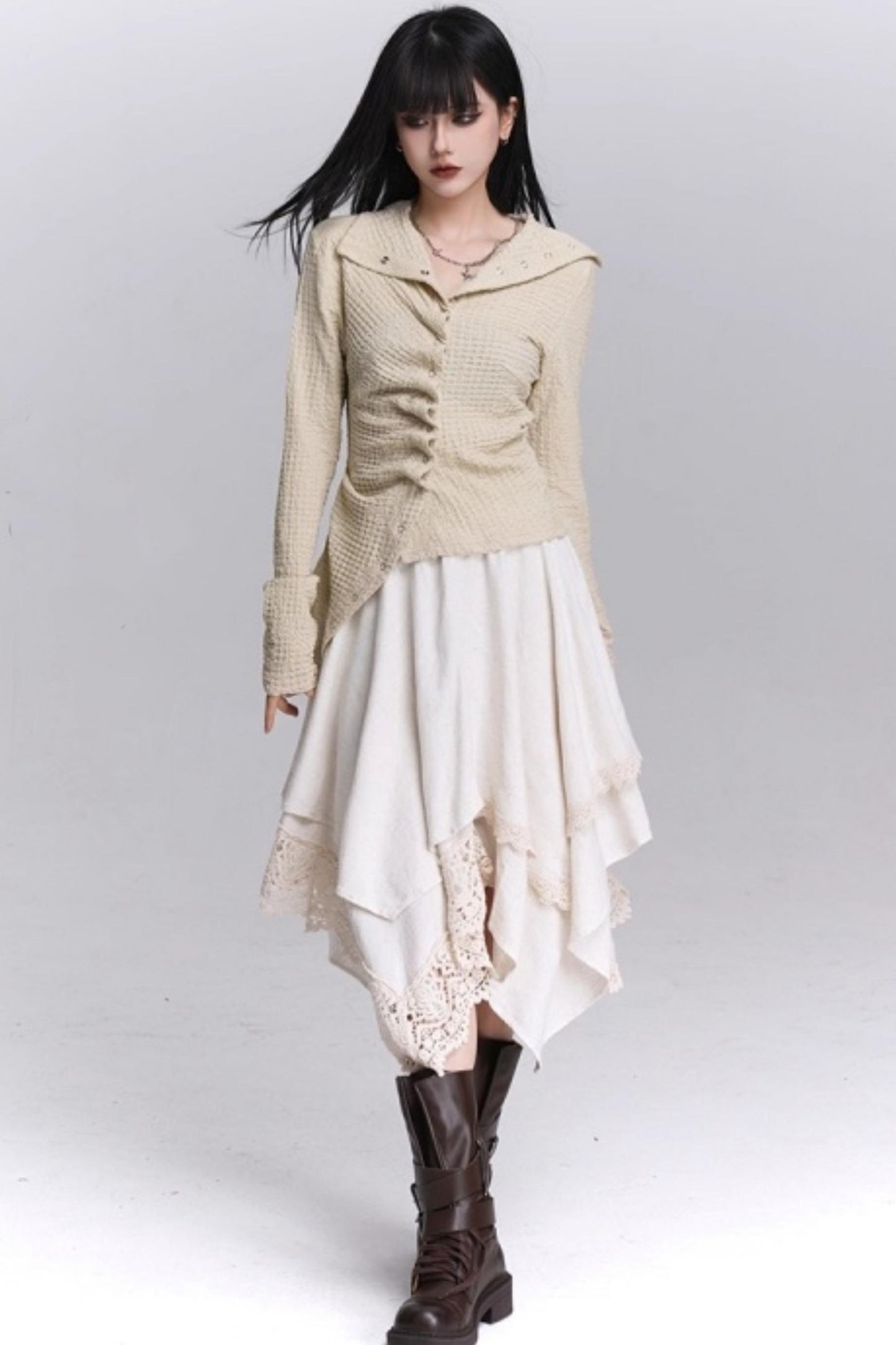 Ghostly Irregular Autumn Shirt