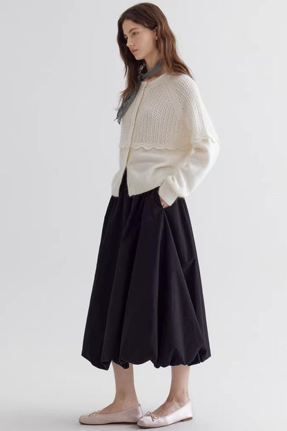 Textured Wool Knit Sweater