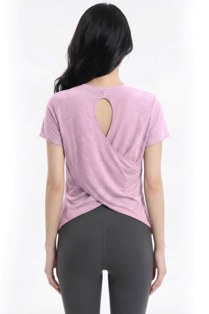 Top Yoga con Schiena Cut-Out