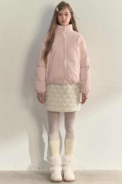 Corduroy Floral Reversible Jacket Set-Up