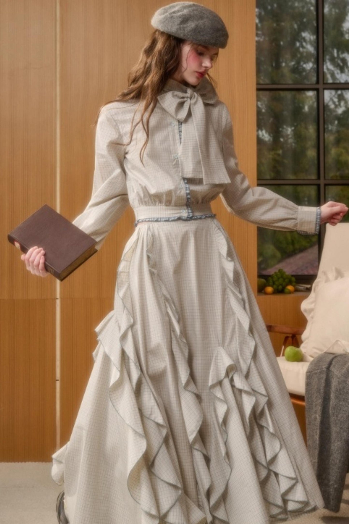 Organic Cotton Patchwork Blouse Set-Up