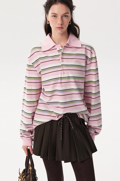 Drawstring Pleated Skirt