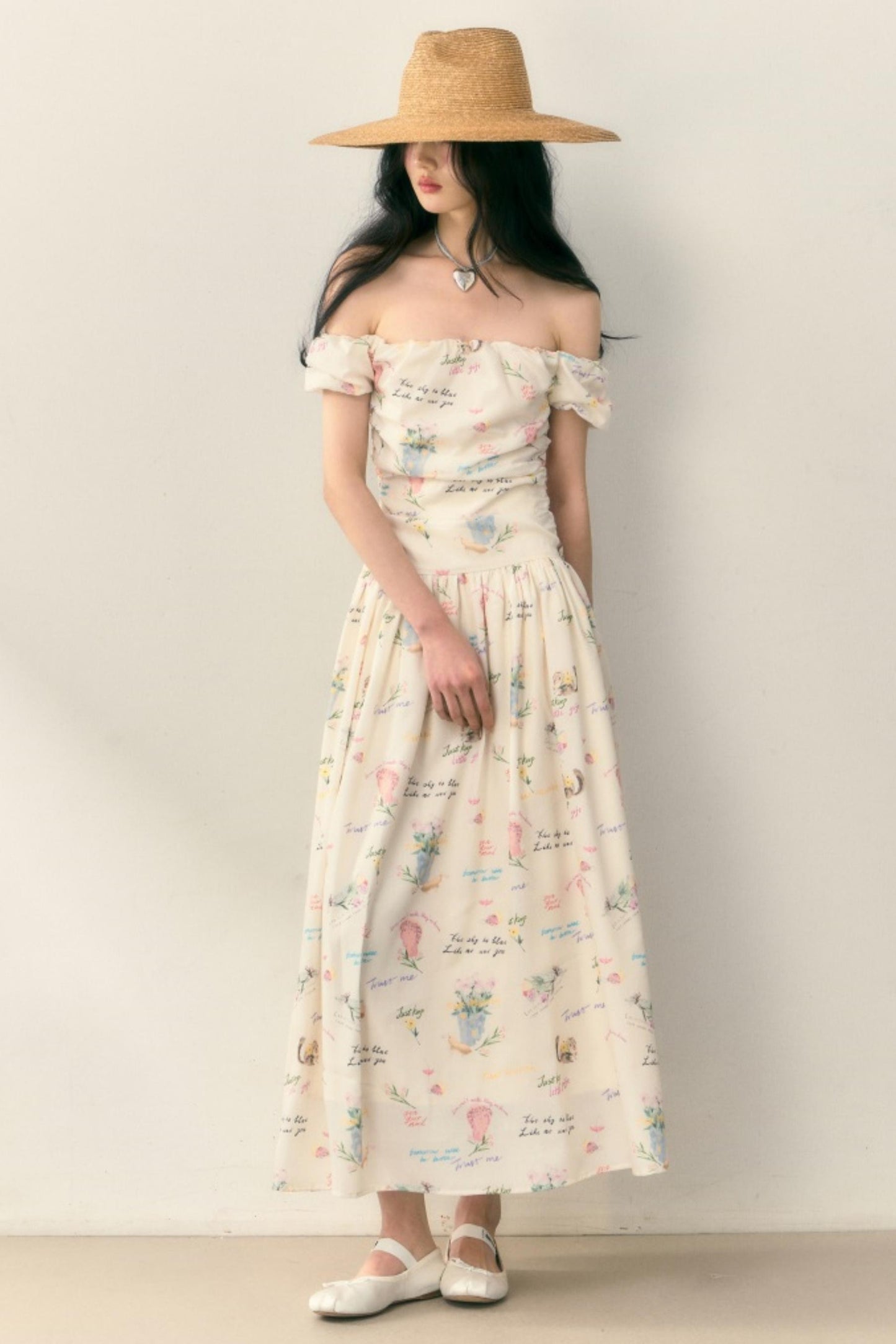 One-Shoulder Pleated Summer Dress