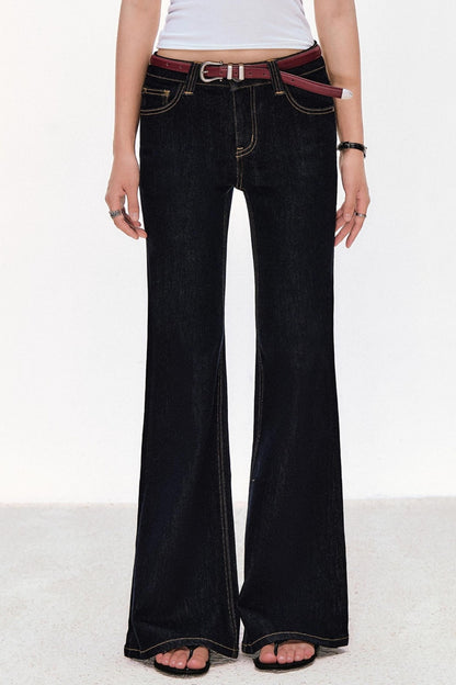 Retro Cow Slim Flare Jeans