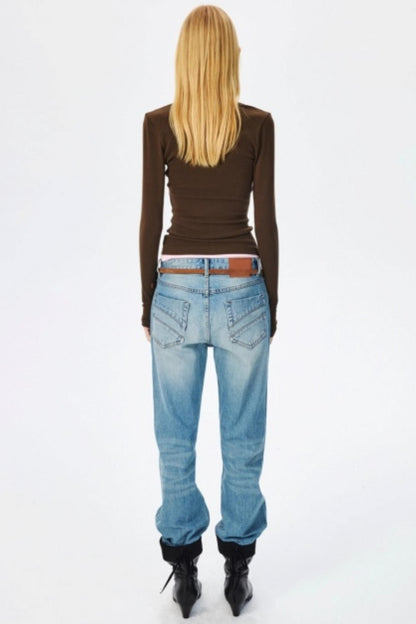 Vintage Blue Bootcut Jeans