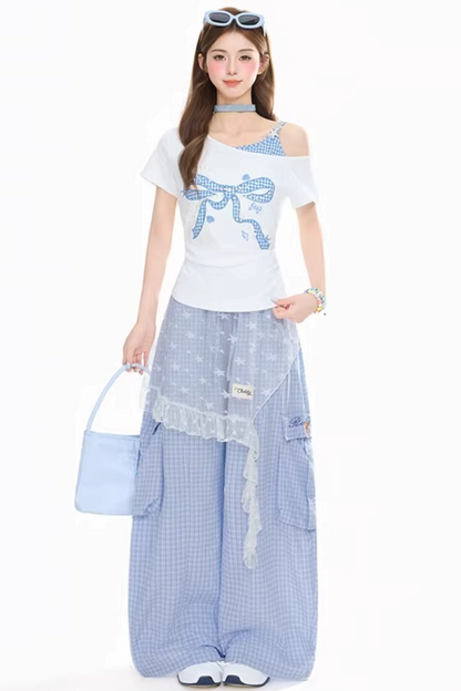 Bowknot One-Shoulder Top