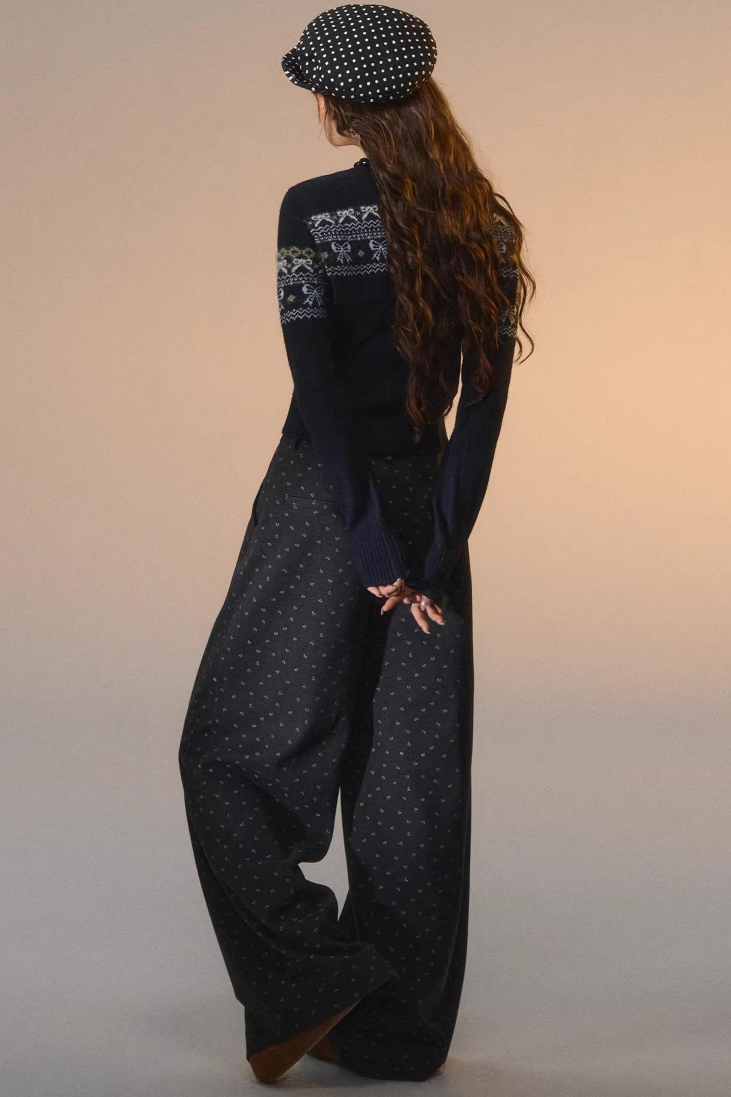 Fair Isle Bowknot Sweater