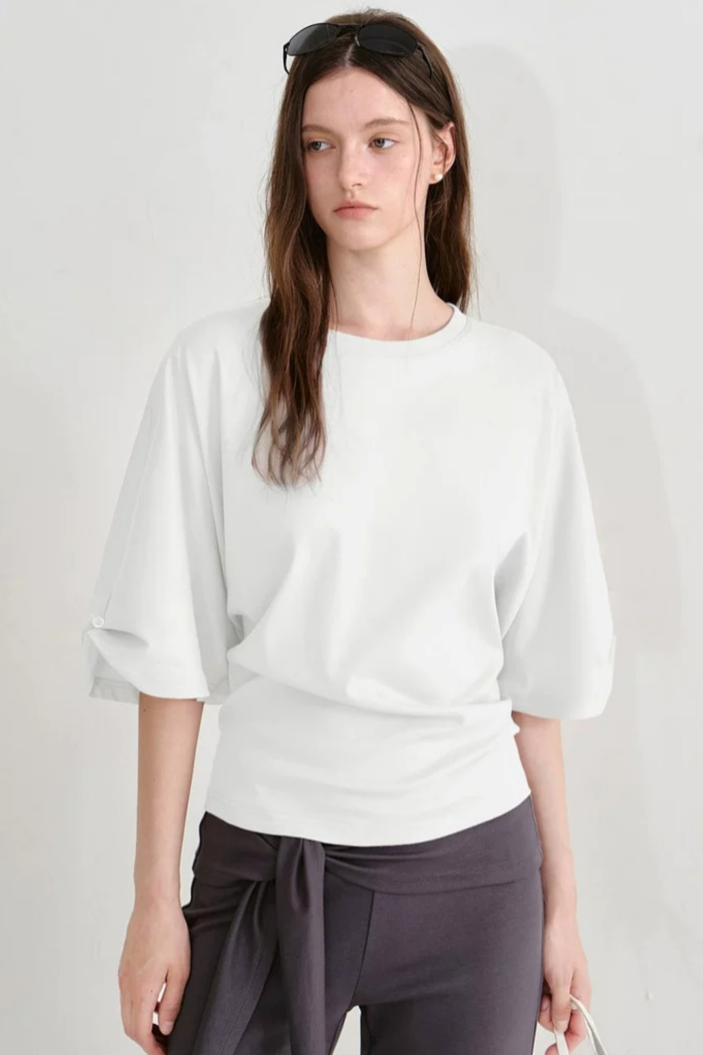 Camiseta de algodón calado Fano