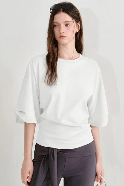 Camiseta de algodón calado Fano