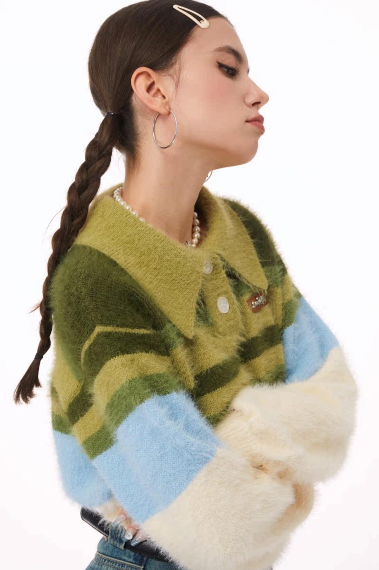 Lazy Retro Polo Neck Sweater