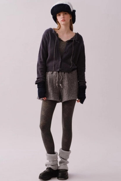 Knitted Twist Winter Skirt Pants