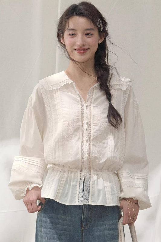 Navy Collar Breeze Shirt