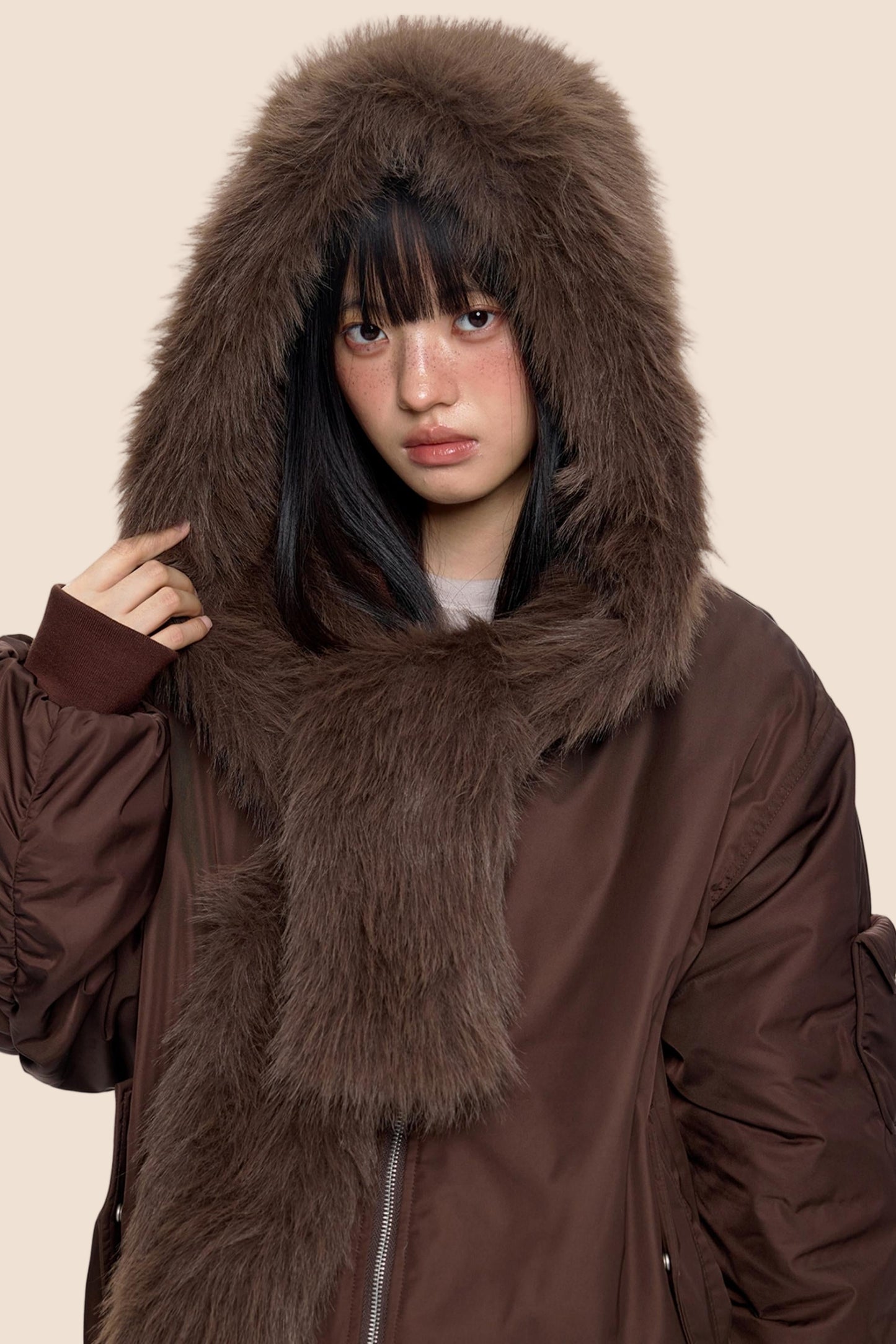 Cargo Cotton Dark Brown Jacket