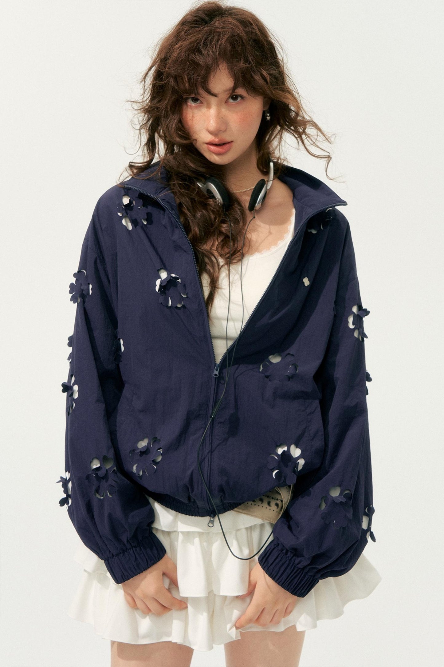 Autumn Cropped Flower Jacket