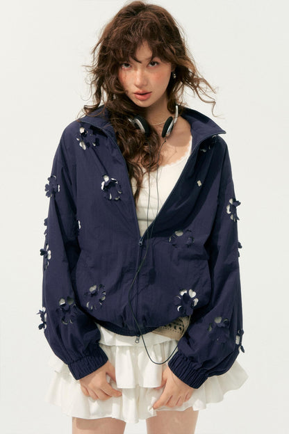 Autumn Cropped Flower Jacket