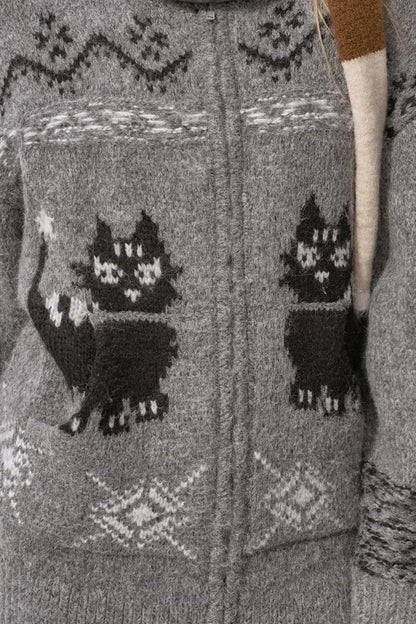 Noble Cat Knit Sweater