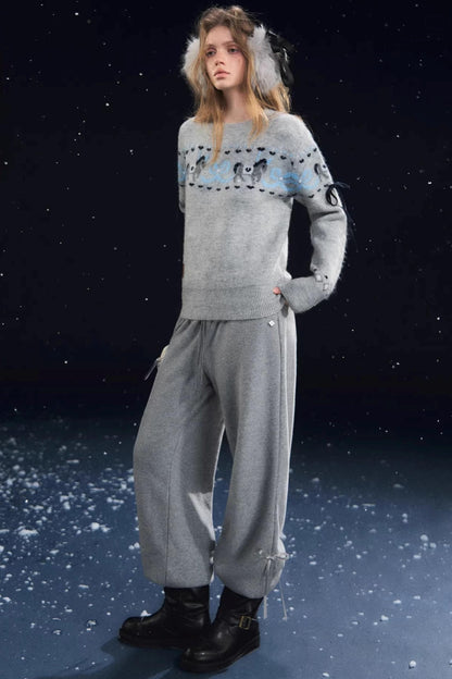 Fun Spinning Pony Jacquard Sweater