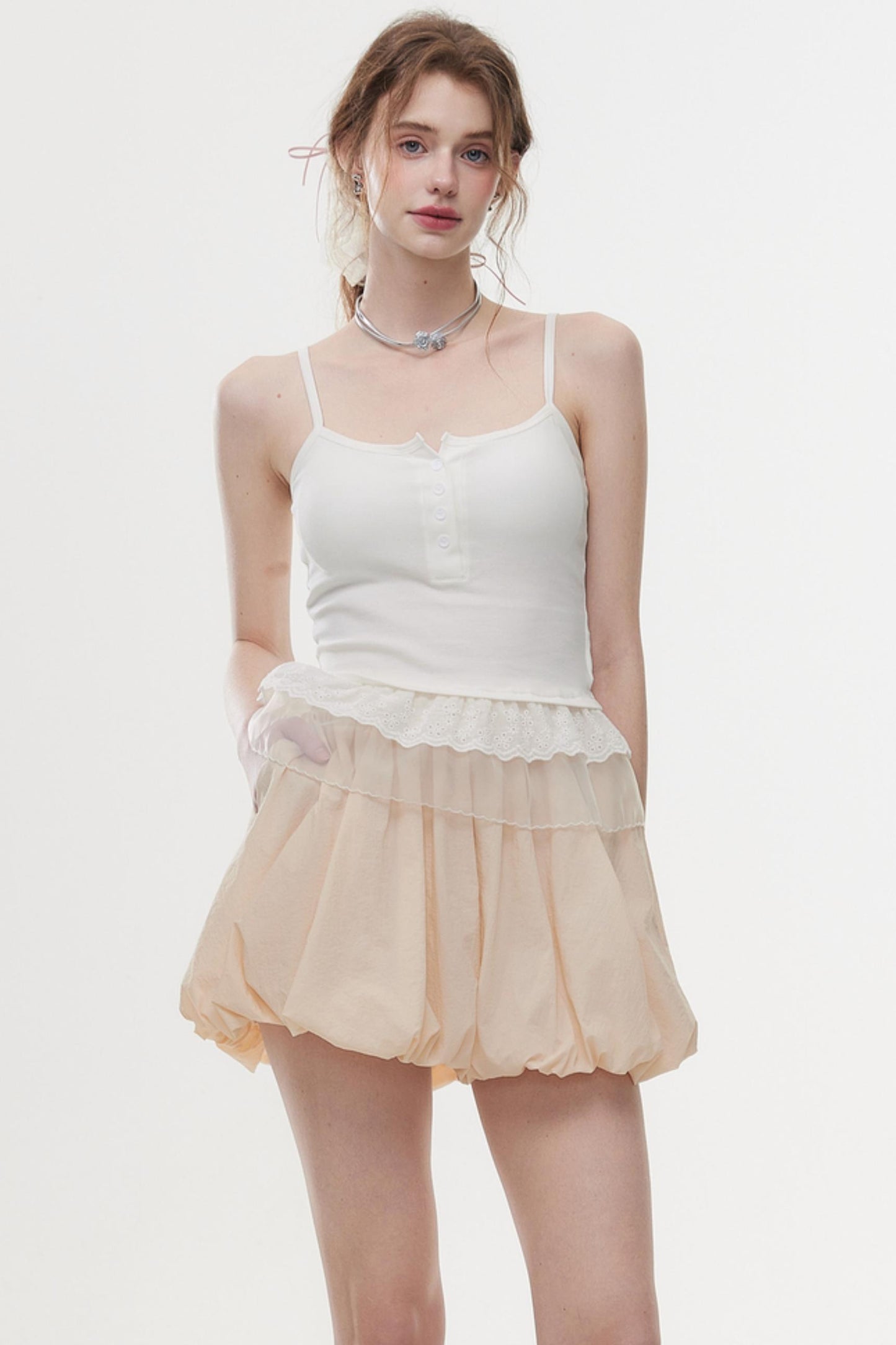 Elegant Fluff A-Line Skirt