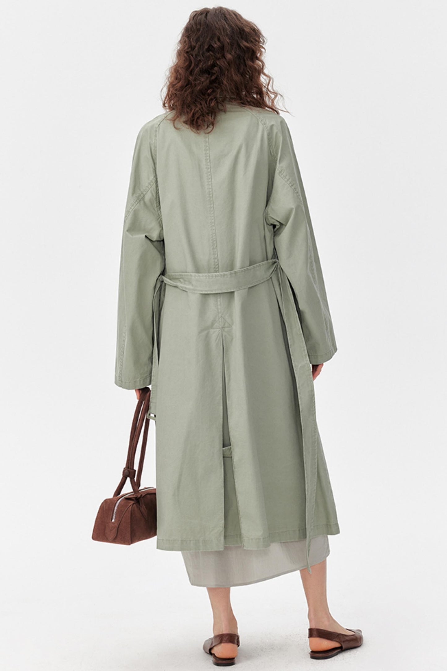 Petite Sleeveless Trench Dress Coat Set-Up